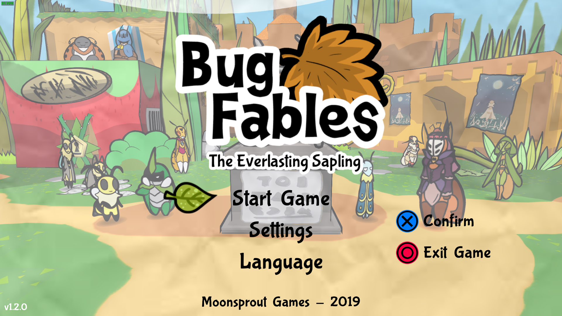 Bug Fables Title Screen