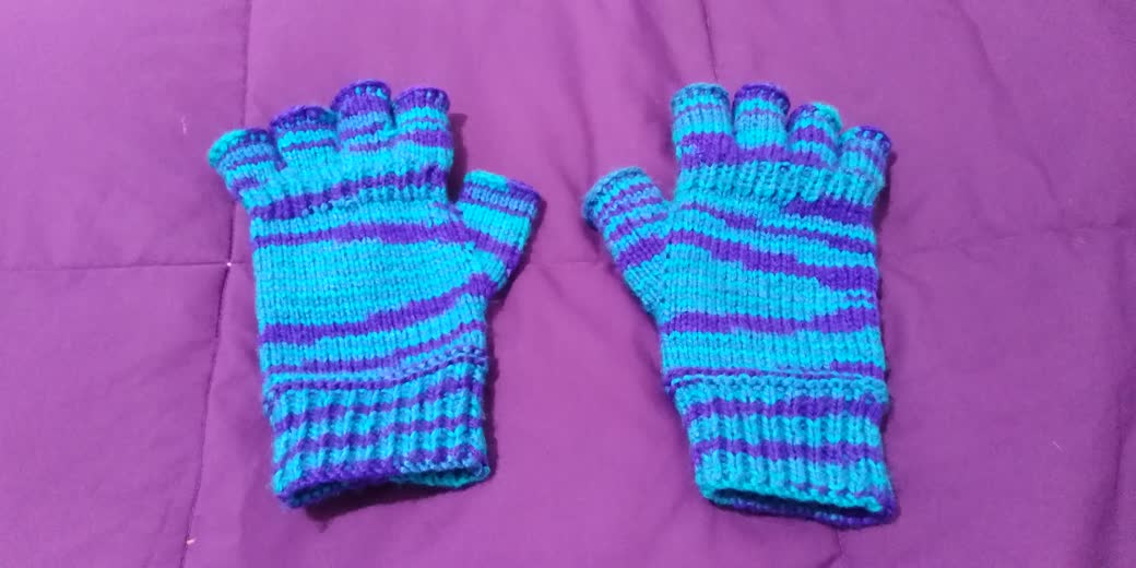 The finished pair of legendary gloves