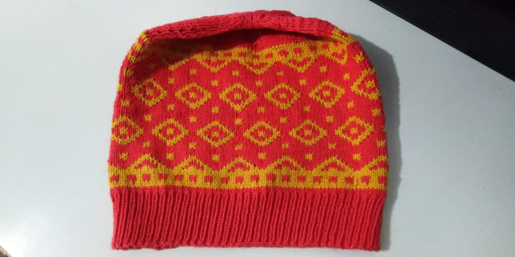 Red cotton hat