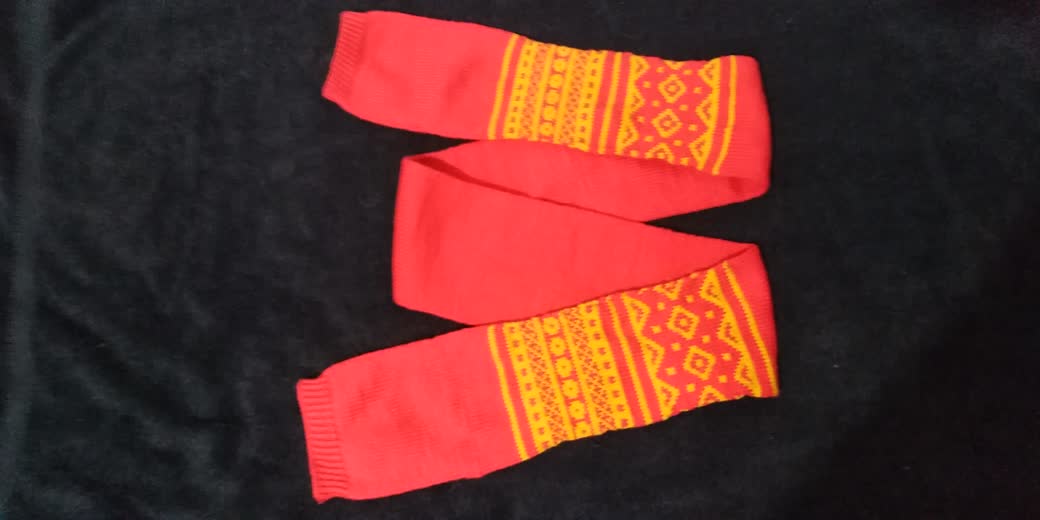 Red cotton scarf