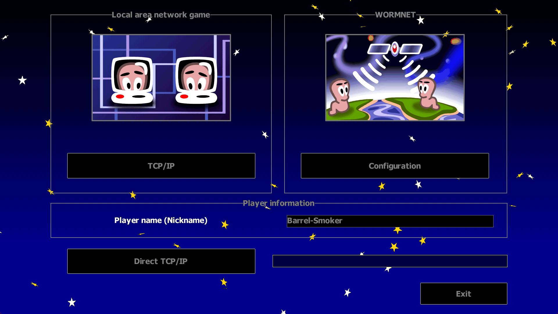 Netplay menu screenshot